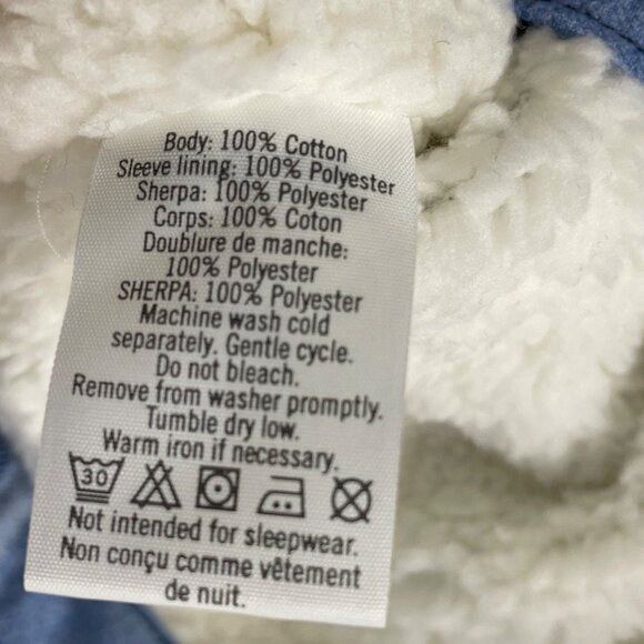 Janie & Jack Boys Blue Plaid Sherpa Lined Flannel Shirt Jacket Size 3 to 4 - New - Picture 9 of 9